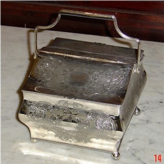 Silverplate biscuit box