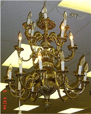 Gilt bronze chandelier
