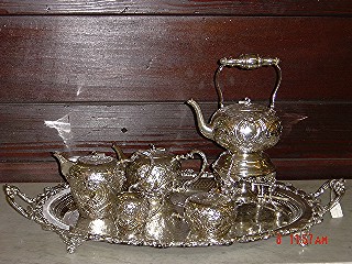 5 piece sterling tea