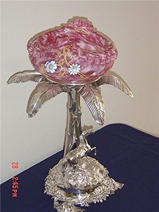 Silverplate horse epergne