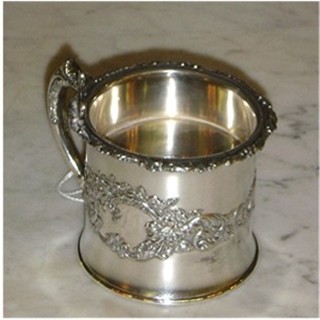 Pairpoint silverplate shaving mug
