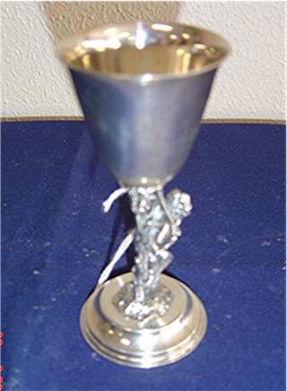 Silverplate figural cordial