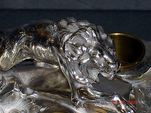 Silverplate smoking stand