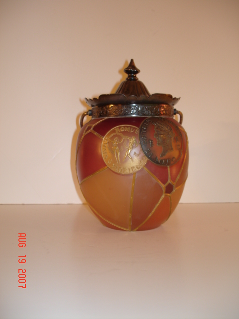 Royal Flemish cracker jar