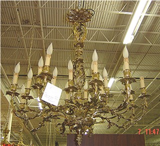 Bronze chandelier Louis XV style