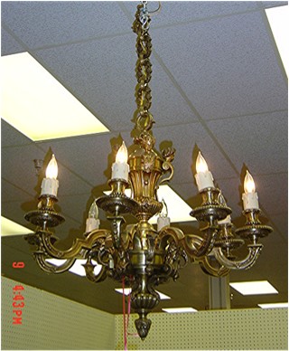 Bronze chandelier