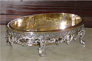 Silverplate jardini�re - signed Boulanger 1860