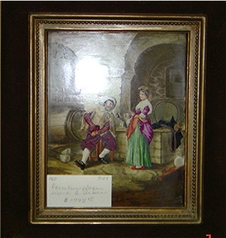 Porcelain plaque
