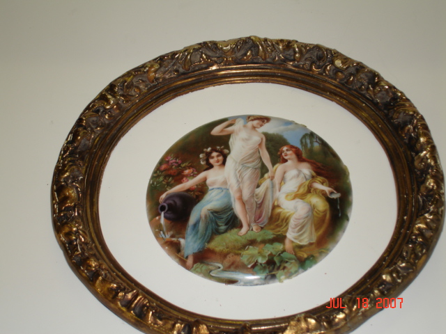 Porcelain plaque
