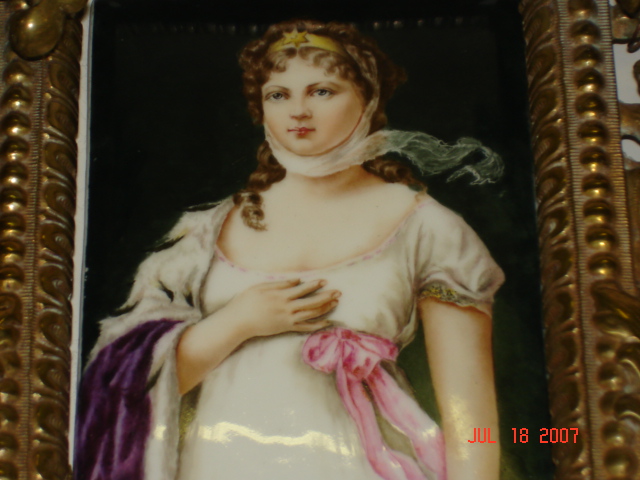 Porcelain plaque