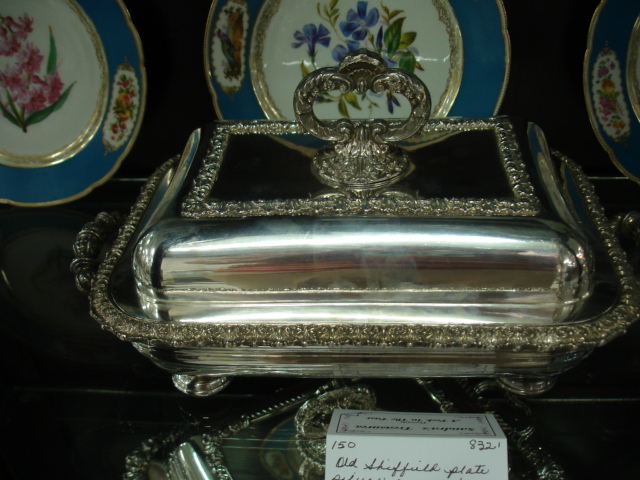 Silver entree dish